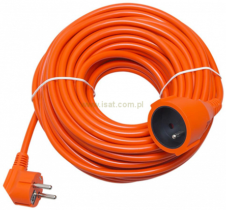 Przedłużacz elektryczny 20m ogrodowy 1GN 3x1,5mm2 16A 3680W