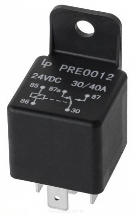 Przekaźnik samochodowy 4120 24V 30/40A 5 pin