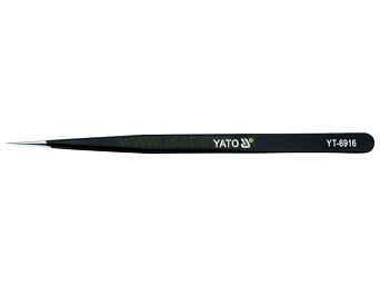 Pęseta prosta antystatyczna 140 mm powlekana Yato YT-6916