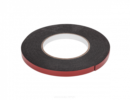 Taśma klejąca piankowa dwustronna Rebel 1mm x 10mm x 10m czarna