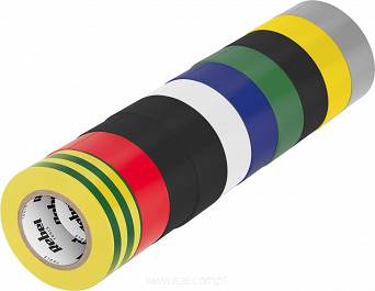 Komplet taśm izolacyjnych klejących 10 sz mix kolorów