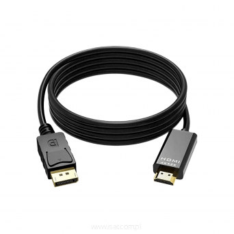 Przyłącze DISPLAY PORT - HDMI wtyk-wtyk 4K długość1,8m