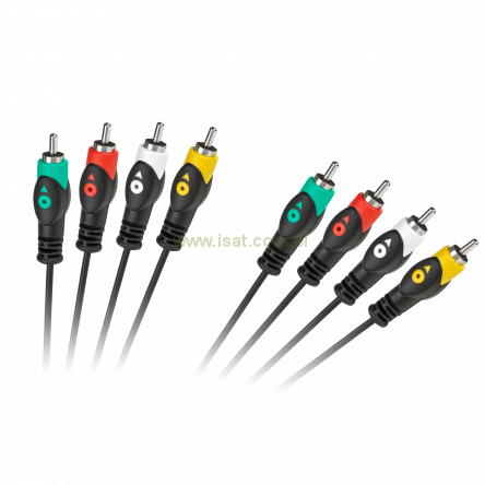 Kabel 4RCA-4RCA długość 3m Cabletech economic