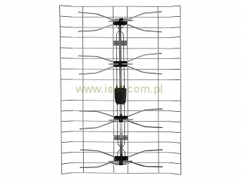 Antena DVB-T siatkowa szerokopasmowa ECO kpl (wzmacniacz i zasilacz)