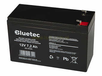 Akumulator żelowy 12V 7Ah BlueTec alarmy PPOŻ kasy fiskalne wagi AWZ
