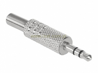 Wtyk Jack 3,5mm stereo metalowy lutowany