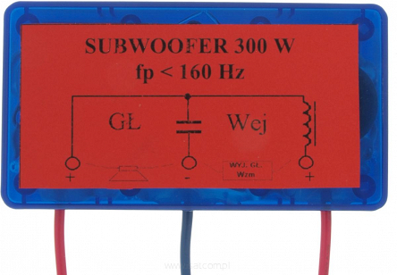 Zwrotnica głośnikowa subwoofera 300W / 4-8ohm 160Hz