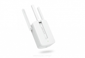 Wzmacniacz repeater WiFi do 300Mb/s 2,4GHz Mercusys extender sieci 3 anteny