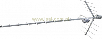 Antena DVB-T zewnętrzna UHF ATY19 kanały 21-69 symetryzator 474-858MHz