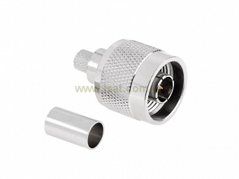 Wtyk typu N (wtyk męski) zaciskany na kabel H155 50 Ohm