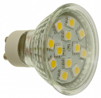 żarówka lampa LED 12 diod SMD gwint GU10 zasilanie 230V