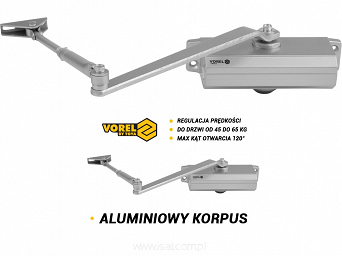 Samozamykacz do drzwi do 45-65 kg regulacja prędkości lewy / prawy
