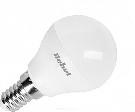 Lampa świetlówka Led 760lm kula G45 8W E14 ciepły biały