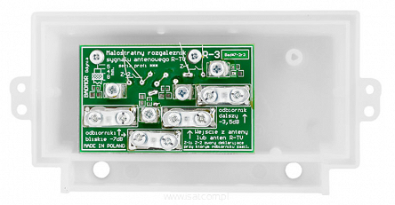 Rozdzielacz R-3 antenowy szerokopasmowy dla trzech sygnałów radiowych lub telewizyjnych