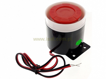 Syrena alarmowa SPD402B mała 12V 4,8W 118dB piezo
