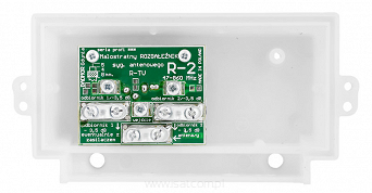 Rozdzielacz R-2 antenowy szerokopasmowy dla dwóch sygnałów radiowych lub telewizyjnych