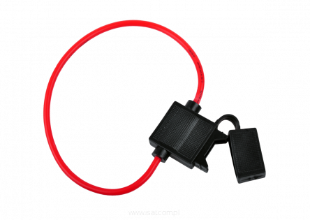 Gniazdo bezpiecznika samochodowego (20mm) kabel 30cm 5mm2