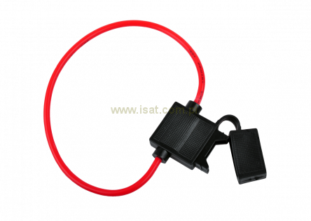 Gniazdo bezpiecznika samochodowego (20mm) kabel 30cm 5mm2