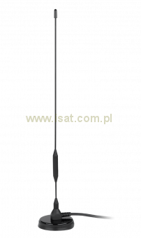 Antena dookólna aktywna do odbioru cyfrowego sygnału telewizyjnego 41cm