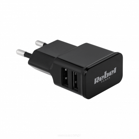 Ładowarka USB sieciowa 2xUSB 2A 230V