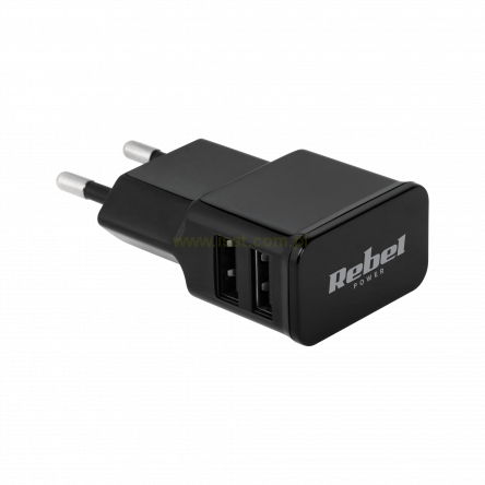 Ładowarka USB sieciowa 2xUSB 2A 230V