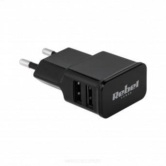 Ładowarka USB sieciowa 2xUSB 2A 230V