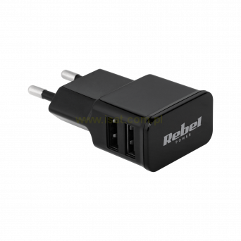 Ładowarka USB sieciowa 2xUSB 2A 230V