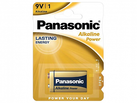 Bateria 6F22 (6LR6) 9V alkaliczna Panasonic Bronze blister 1szt