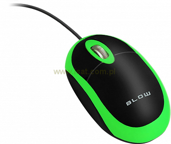 Mysz optyczna BLOW MP-20 USB zielona