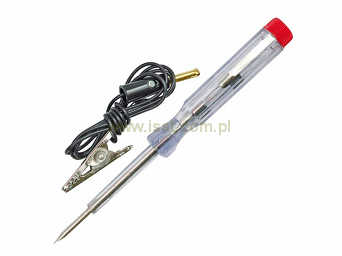 Samochodowy próbnik napięcia 6-24V plastik 130mm kabel 45cm