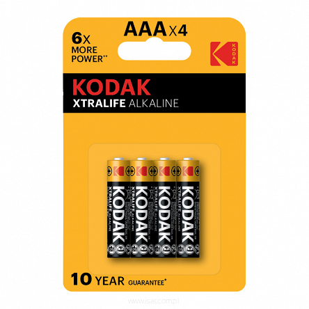 Bateria alkaliczna LR3 (AAA), 4 szt., blister, XTRALIFE, KODAK