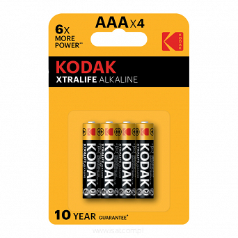 Bateria alkaliczna LR3 (AAA), 4 szt., blister, XTRALIFE, KODAK