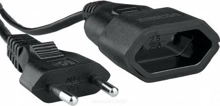 Przedłużacz elektryczny 1xGN długość 1,5m 575W czarny