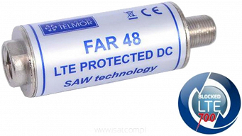 Telmor FAR 48 filtr 5G LTE DC Pass Saw Technology dolnoprzepustowy