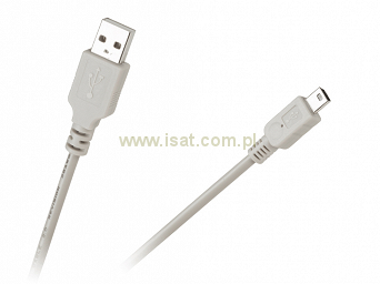 Kabel przewód USB wtyk A - wtyk mini USB o długości 2m 