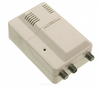 Wzmacniacz antenowy z rozgałęźnikiem DPM AMP2 1/2 2 wyjścia 24dB 40-790MHz