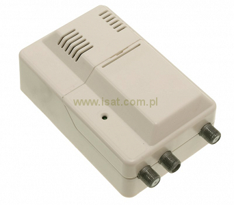 Wzmacniacz antenowy z rozgałęźnikiem DPM AMP2 1/2 2 wyjścia 24dB 40-790MHz