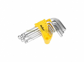 Zestaw kluczy imbusowych Hex Rebel 9 szt. z kulistą końcówką 1,5-10mm