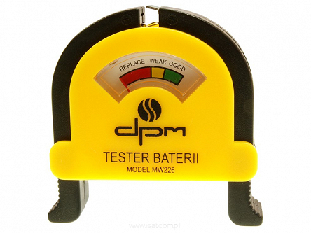 Uniwersalny tester baterii akumulatorów wskaźnik DPM MW226 AA AAA LR14 LR20 9V