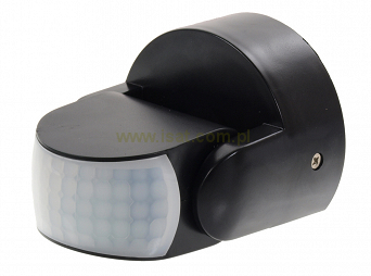 Czujnik ruchu PIR natynkowy 180° / 360° 1200W IP65 regulacja w pionie