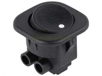 Przełącznik ON-OFF bistabilny 2 pin 230V RS-101-7C kołyskowy czarny