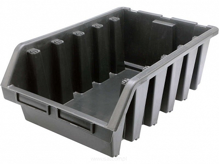 Pojemnik magazynowy czarny XL 333x500x187mm