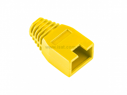 Osłona gumowa wtyku RJ45 Żółta 100szt