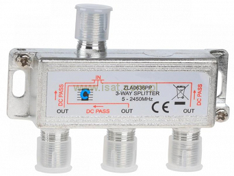 Rozgałęźnik satelitarny 1/3 Cabletech do konwerterów UNICABLE