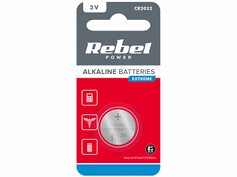 Bateria pastylkowa 3V Rebel CR2032 5004LC 1szt.