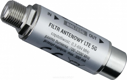 Filtr antenowy 5G LTE protected DPM 694Mhz