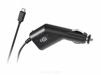 Mocna ładowarka samochodowa 2000mA z kablem micro USB B 1m