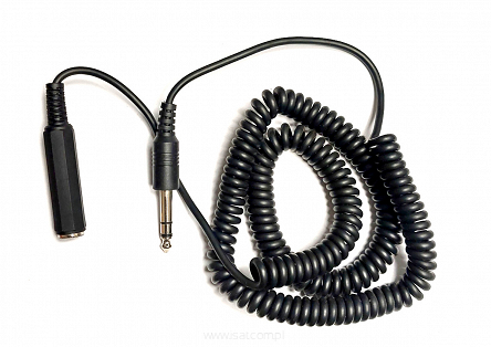 Przedłużacz Jack 6,3mm spirala ok 3,0m