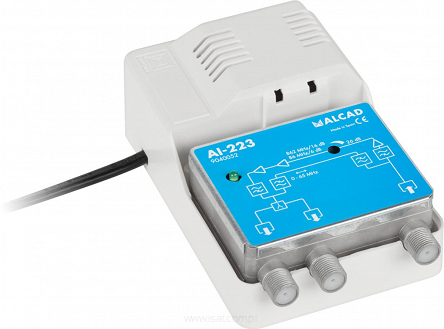 Wzmacniacz antenowy DVB-T Alcad AI-223 z kanałem zwrotnym