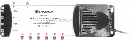 Multiswitch końcowy 5/6 Cabletech ZLA0991 aktywny z zasilaczem